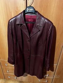 Giacca lunga in vera pelle