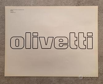 Logotipo Olivetti 30 x 40 cm - W. Ballmer - Raro