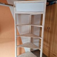 Scaffale angolare legno