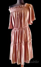 vestito Class nuovo viscosa e lino