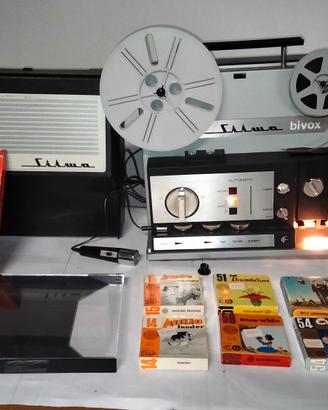 Lotto proiettore Silma Bivox e pellicole 1969