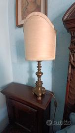 coppia candelabri ottone brunito