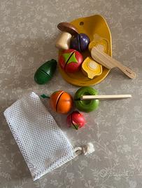 Plan Toys - frutta e verdura tagliare - MONTESSORI