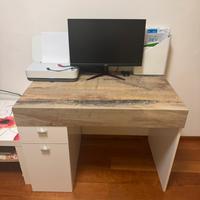 Scrivania salvaspazio piano scorrevole 100x60 cm