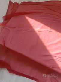 chiffon pura seta rosso 30 euro al metro YSL