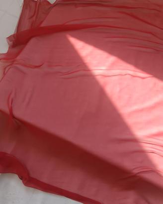 chiffon pura seta rosso 30 euro al metro YSL