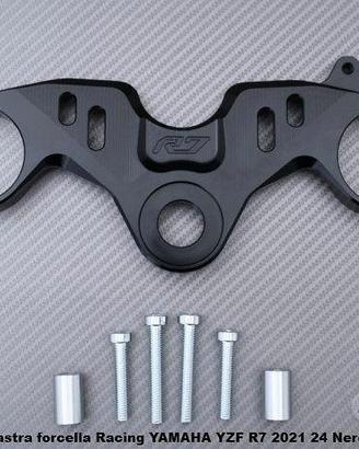 Piastra forcella Racing YAMAHA YZF R7 2021 24 Nero
