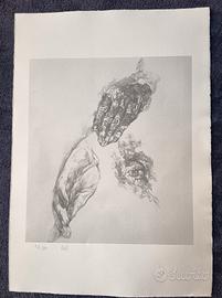 RENZO VESPIGNANI incisione originale "I Rimpianti"