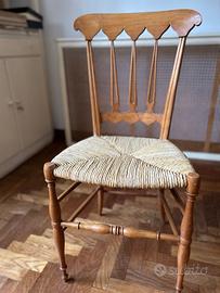 Coppia di sedie chiavarine