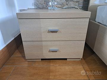 Coppia di Comodini effetto Rovere