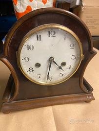 Orologio da camino vintage legno
