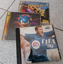 Giochi PC vintage Sonic, Fifa 99, Virtua Fighter 2