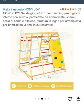 Parco giochi interno 8 in 1