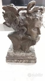 Scultura in Bronzo Medusa 