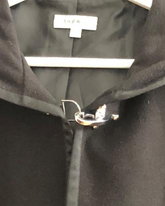 Giacca corta elegante in panno con cappuccio