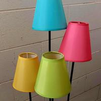 Lampada design pavimento snodo multicolore 120