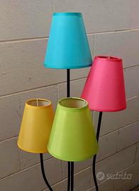 Lampada design pavimento snodo multicolore 120