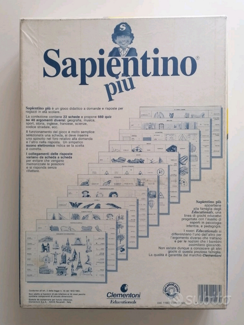 Sapientino Clementoni: Giochi Educativi per Bambini - Mazzeo