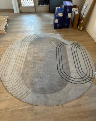 Tappeto tondo beige