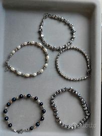 Bracciali da uomo realizzati con pietre naturali