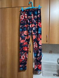 Leggins a fiori taglia S/M