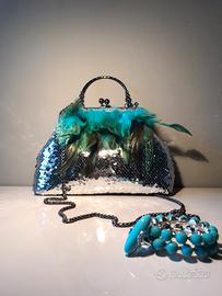 Borsa clic clac di paillettes