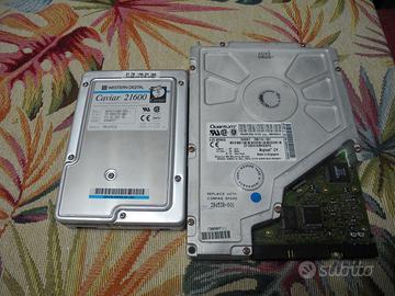 hard disk vintage da 5.25 e 3.5 pollici
