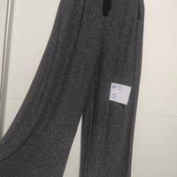 pantalone zampa larga brillantinato 