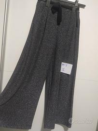 pantalone zampa larga brillantinato 