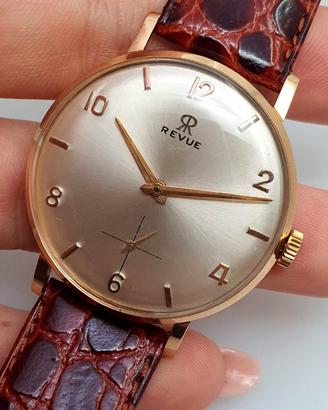Orologio Revue Thommen oro 18 kt vintage