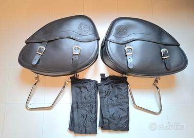 Borse laterali 20lt Harley Davidson e moto custom