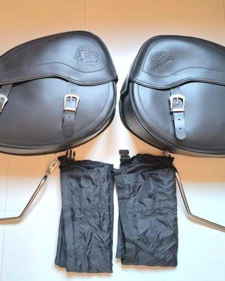 Borse laterali 20lt Harley Davidson e moto custom