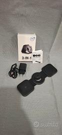 Caricatore Wireless 3-in-1 Pieghevole nero