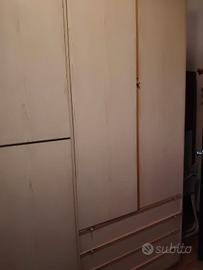 camera da letto-armadio-comodino 
