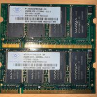 SO DIMM DDR 333MHz  PC 2700 - 256 Mb x 2