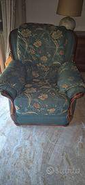 Poltrona Classica Vintage in Legno Pregiato
