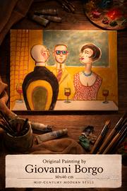 dipinto su cartone telato di Giovanni Borgo 30x40 