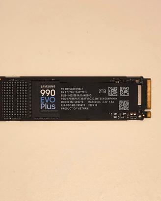 SSD 2TB Samsung 990 Evo plus NVMe pc ps5 gen5
