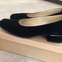 Scarpa décolleté scamosciata nero 38