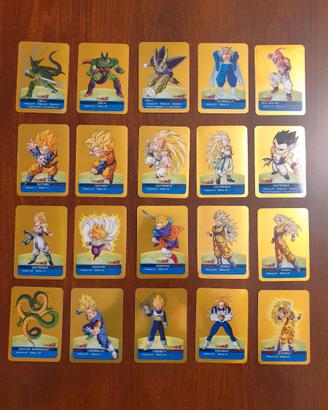 Lotto carte Dragon Ball serie oro lamincard