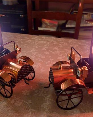 N.2 Lampade vintage a forma di carrozza