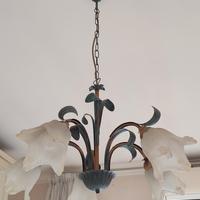 lampadario in ferro battuto