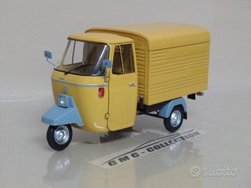 Piaggio Ape 501 Van 1979 Giallo Closed Mitica 1/18
