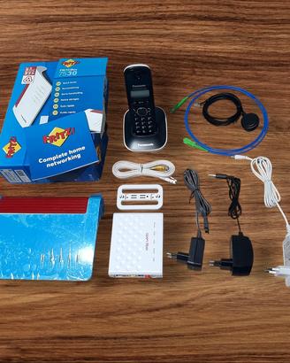 Modem fritz box 7530 + telefono cordless wireless 