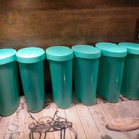 Tupperware contenitori ovali verde usati