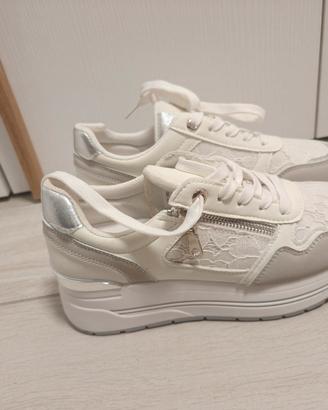 scarpe donna sneakers tg 38 con zeppa nuove