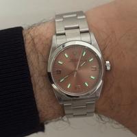 Rolex Oyster Perpetual 77080 Salmon Dial