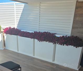 FIORIERA IN RESINA CM 90X30 H80