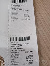 Diamante Naturale sigillato