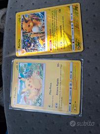 pikachu e raichu carte pokemon